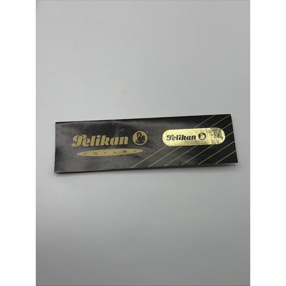 Vintage Pelikan Triari Ball Point Pen Green Marble & Gold